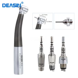 NEW Titanium Dental Fiber optic High Speed Handpiece Air Turbine with Ceramic Bearing Torque push button head For K coupler
