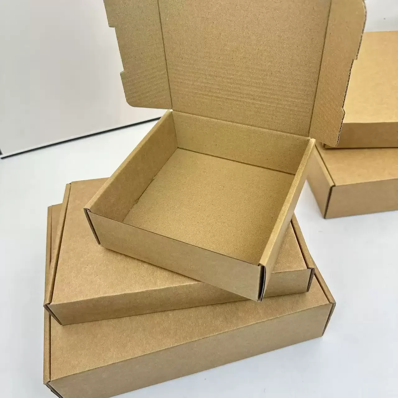 10pcs Extra Hard Square Folding Packaging Carton Rectangular Household Cardboard Box Book Album Postcard Special Packing Boxs