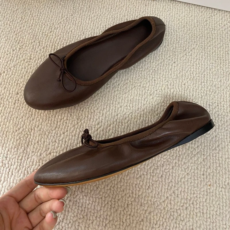 New Custom Imported Environmentally Friendly Lambskin Soft Ballet Shoes