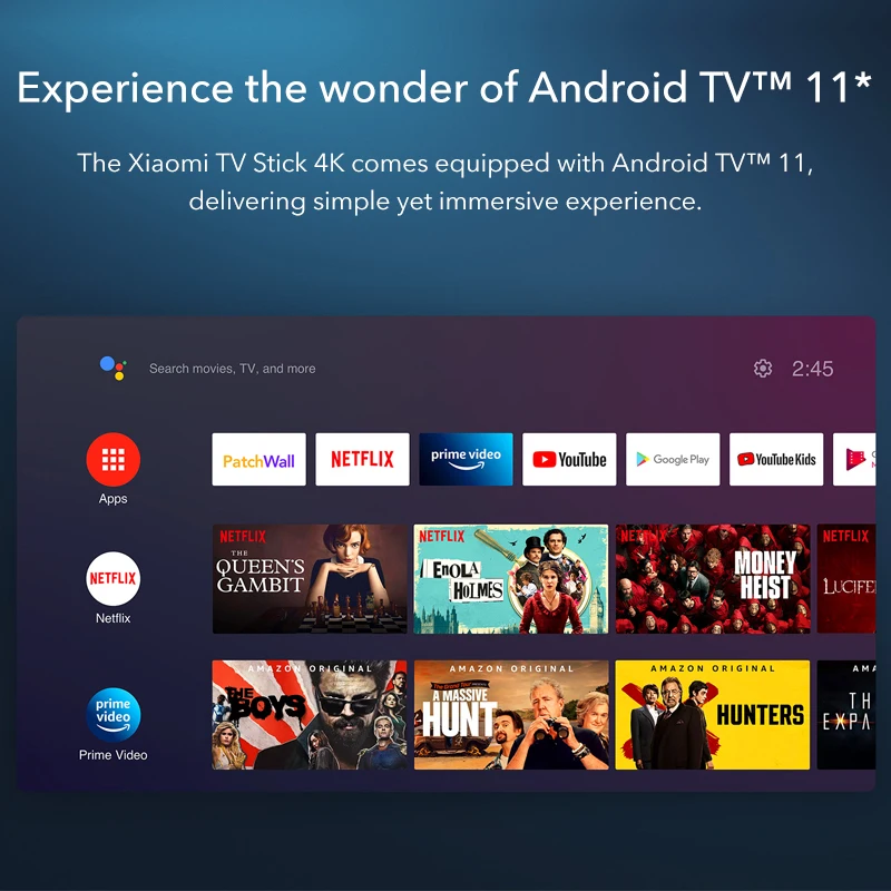 Телефон Xiaomi Mi TV Stick, 4K, 4K, 4 ядра, 8 Гб