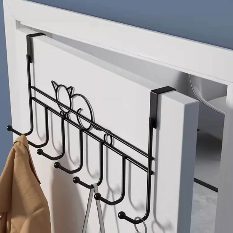 Haken hinter der Tür, grenzüberschreitend, stanzfrei, zum Aufhängen von Kleidung, Hut, zum Aufhängen, Eingangsregal, Aufbewahrung und Organisation, Großhandel – Detail 6