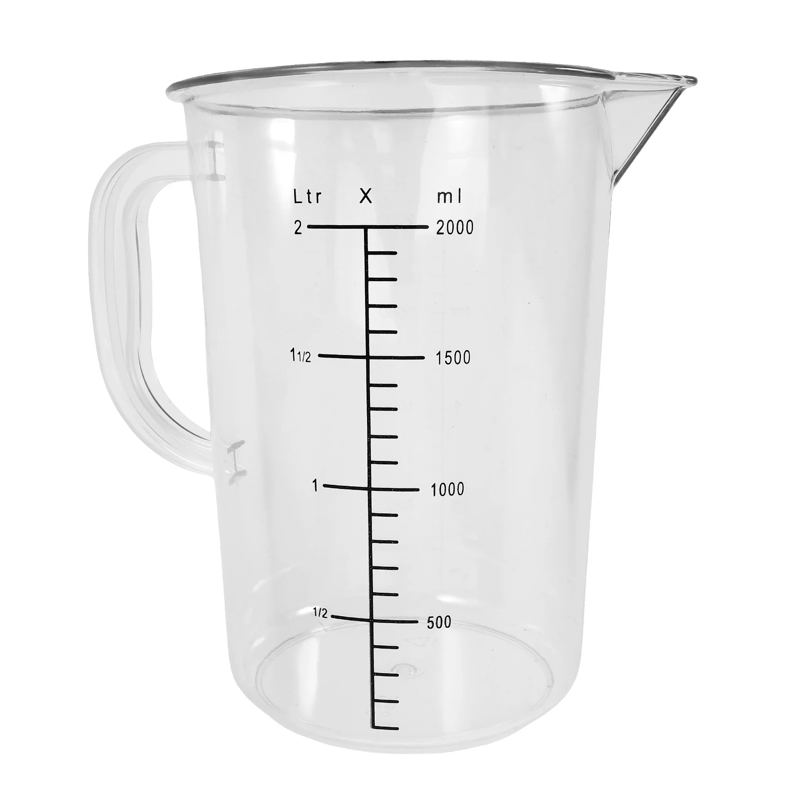 

Large Capacity Measuring Cup 2000ml Kitchen Tool Baking Cooking Milk Jug Liquid Measurement Handle Design Food Grade