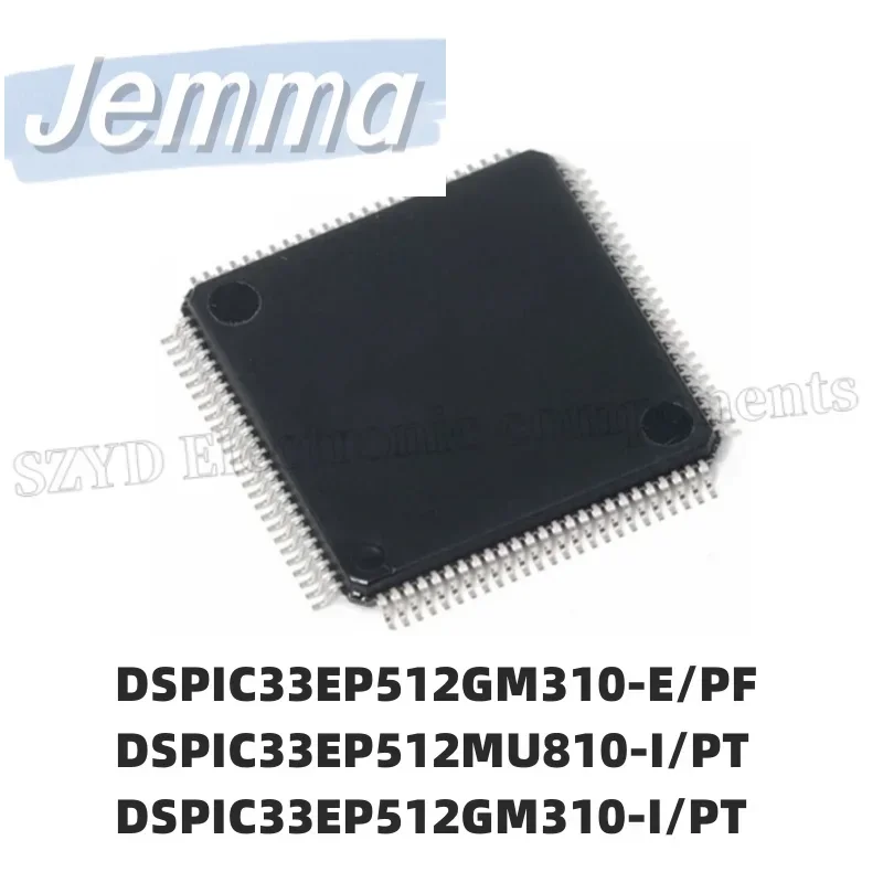 1PCS  TQFP100-DSPIC33EP512GM310-E/PF DSPIC33EP512MU810-I/PT DSPIC33EP512GM310-I/PT