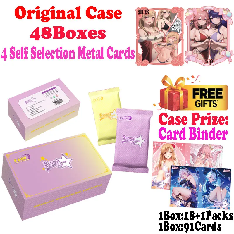 

2025 Lastest Senpai Goddess Heaven Wave 6 Collection Card Waifu Booster Box Trading CCG TCG Palying Cards