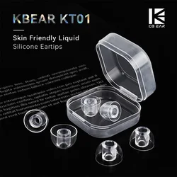 KBEAR KT01 Liquid Silicone Eartips S/M/L Universal Skin Friendly Silicone Eartips Replacement Earbuds For TRN KZ EDX ZS12 PRO X