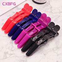 5PCS Plastic Alligator Hair Clip Hairdressing Clamps Hair Claw Professional Barber Clips Salon Styling Hairpins Hair Accessorie