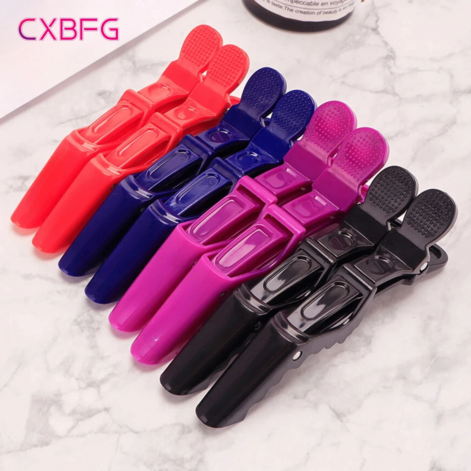 5PCS Plastic Alligator Hair Clip Hairdressing Clamps Hair Claw Professional Barber Clips Salon Styling Hairpins Hair Accessorie