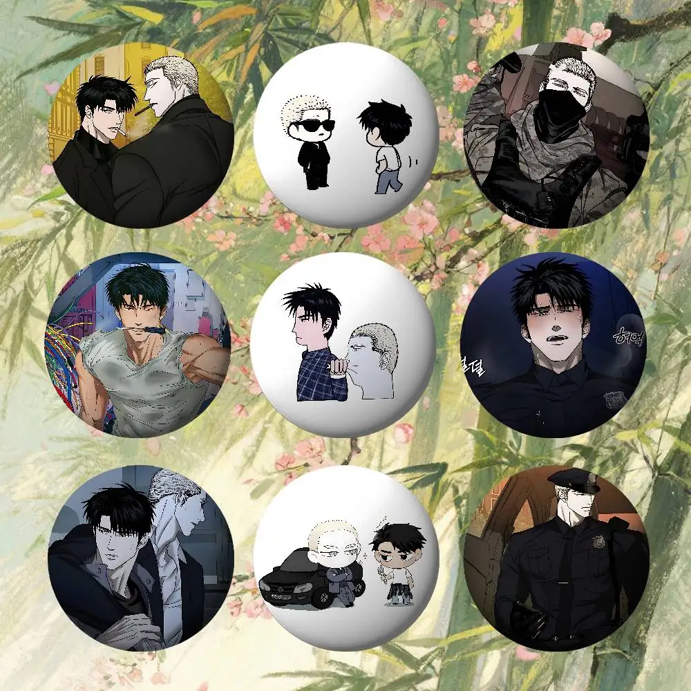 

BL H-Shutline Customizable Tin Badges, Stylish And Cute Round Anime/star Birthday Gifts For Friends And Classmates.