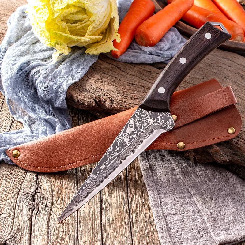 Damascus Steel VG10 Bone Cutting Knife  67 Layers Of High Carbon Steel Forged From The Cutting Knife Meat And Fish Cutting Knife