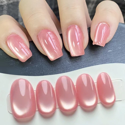 BORN PRETTY-esmalte de uñas de Gel magnético de gato de cristal rosa, 10ml, semipermanente, barniz LED UV, jarabe, suministros para uñas