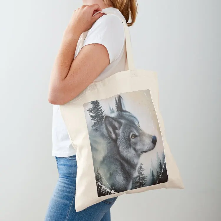 

The Echo of the Forest'' Tote Bag ecological bags Lady bag canvas tote bags Women's shopping bag
