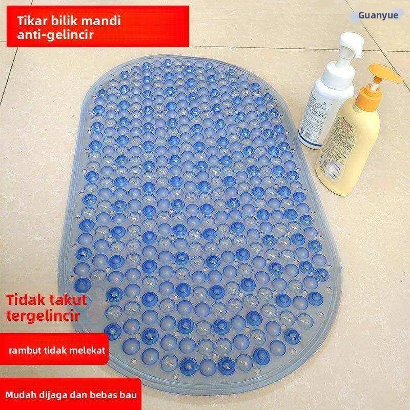 Bathroom Anti-Slip Mat Shower Room Elliptical Non-Slip Floor Rug Home Hotel Toilet Fall Prevention Pad Easy Clean Tool