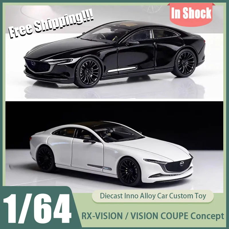 

New In Stock Rhino Model (Rm) 1:64 Mazda Rx-Vision / Vision Coupe Concept Diecast Model Jdm Collectible Limited Edition Toys Kid