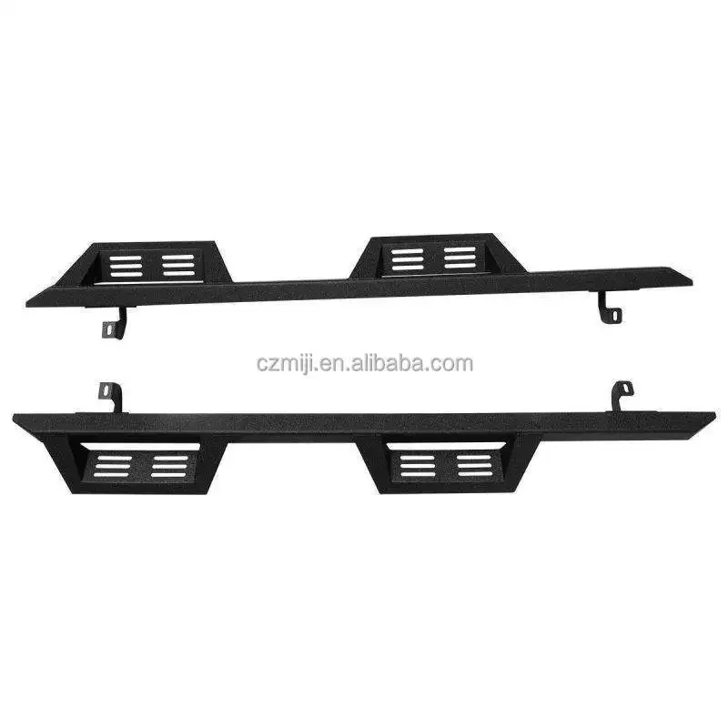 Placas running do passo lateral de aço preto, desempenho resistente, Jeep Wrangler JK JL