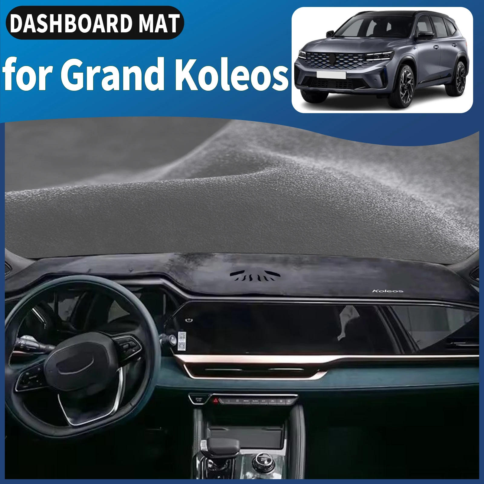 

fit for Renault Grand Koleos 2024 2025 2026 Dashmat Dashboard Cover Pad DashMat Sunshade Car Accessories Protective Carpet