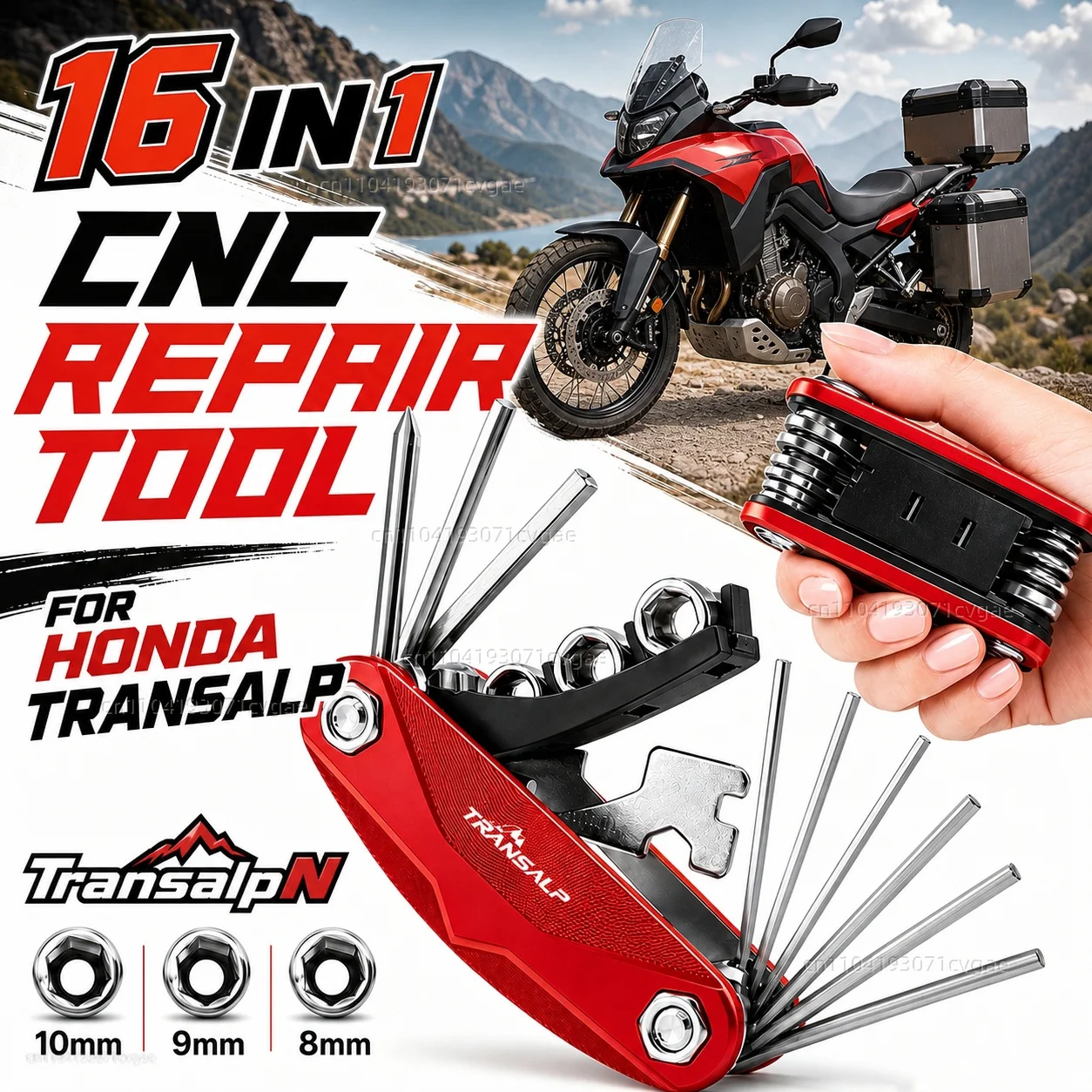 For Honda XL 750 Transalp XL750 TRANSALP Motorcycle Tool Repair Kit Multifunctional Screwdriver Wrench Hex Key Set Portable
