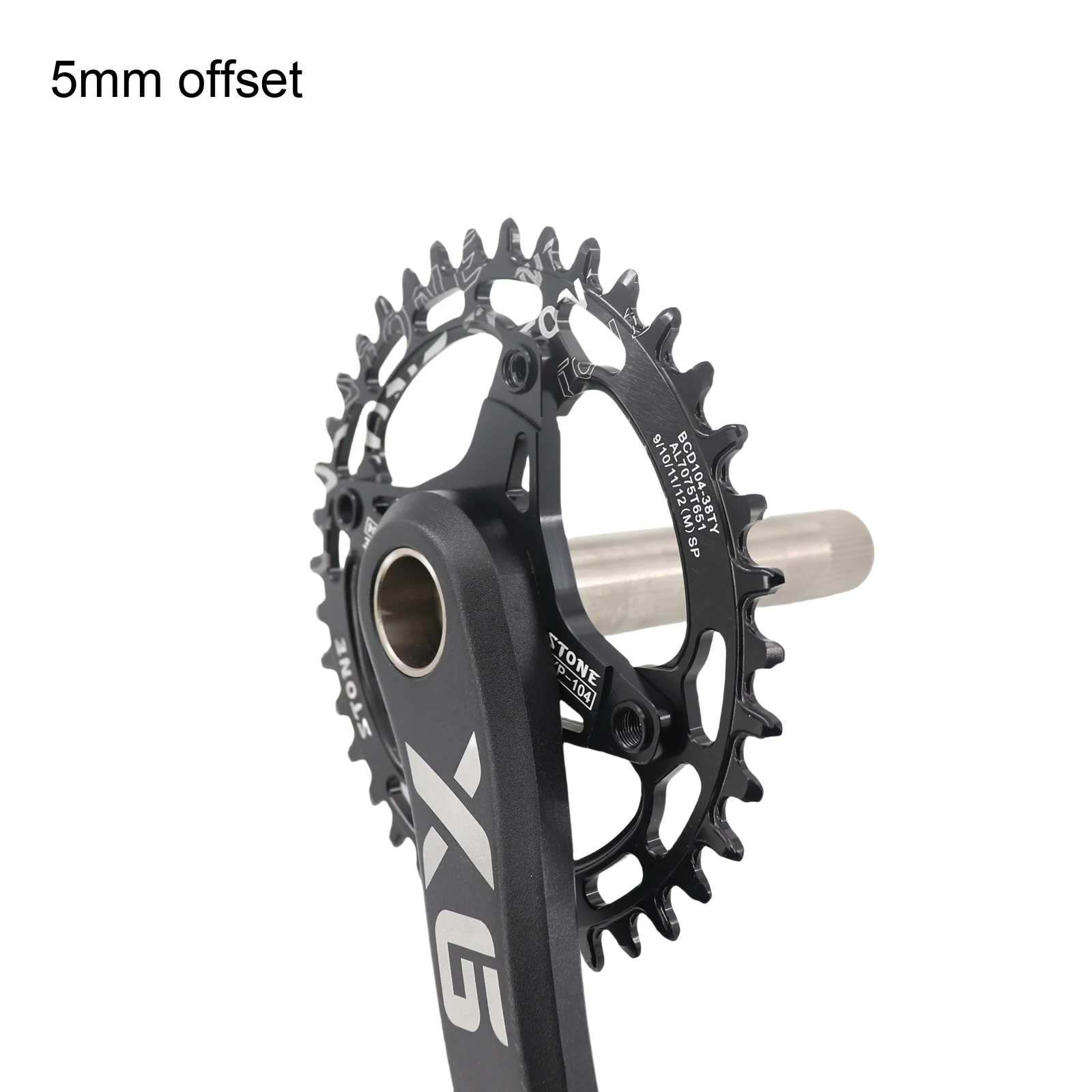 STONEバイクチェーンリングスパイダーアダプター104bcdコンバート3ピン