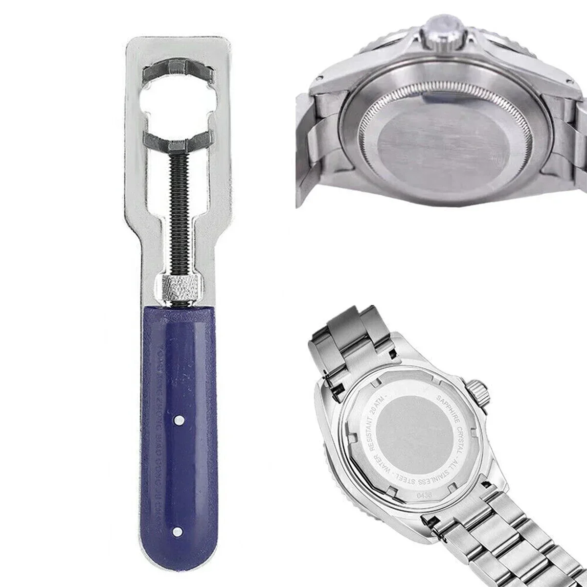 14-35mm Adjustable Metal Watch Back Cover Opener Wrench Rear Case Remover Backcover Remove Tools Watchmaker Watch Repair Tool