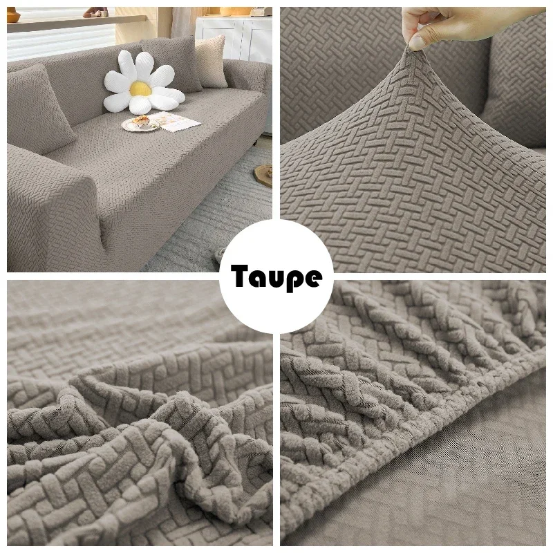 Thick Sofa Cover for Living Room Elastic Jacquard 1/2/3/4 Seater Sofa Cover L-shaped Corner Sofa Cover