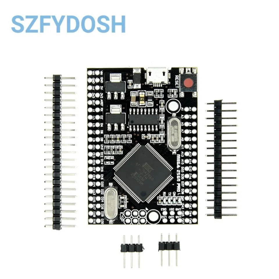 Mega2560 Mega 2560 PRO MINI 5V (Embed) CH340G ATmega2560-16AU MICRO TYPE-C with male pinheaders Compatible for arduino Mega