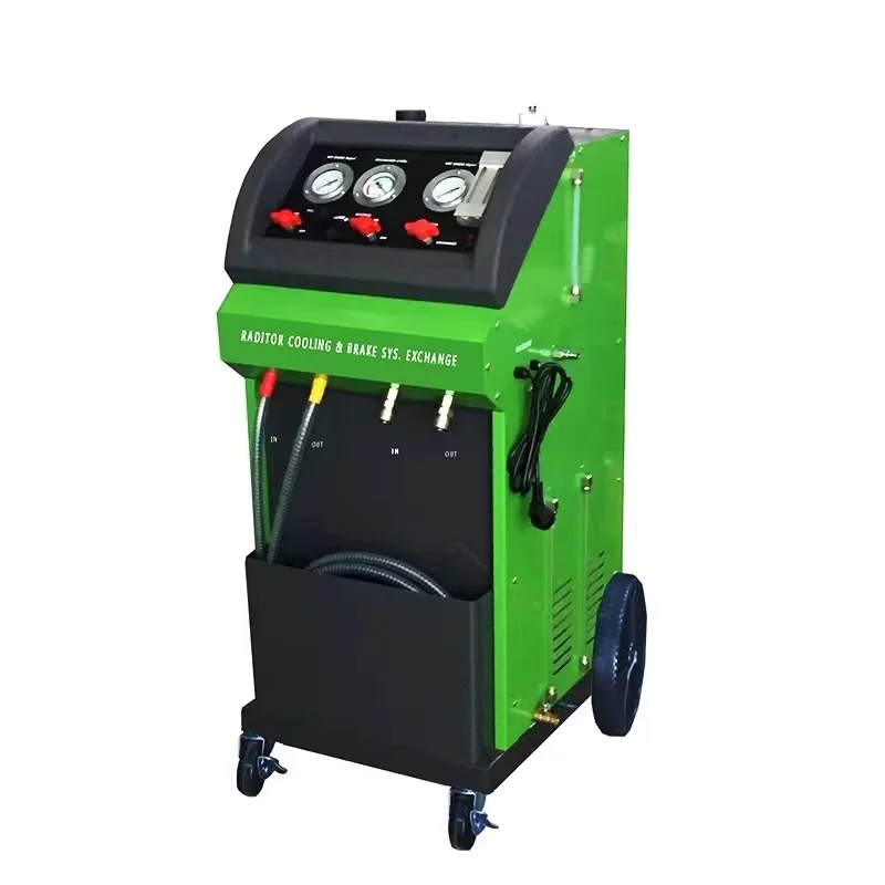 WCS-6800 2-in-1 Brake Fluid Changer Cooling System Radiator Fluid Exchange Machine AC 220-240V 20L*2 Tank 150W Power