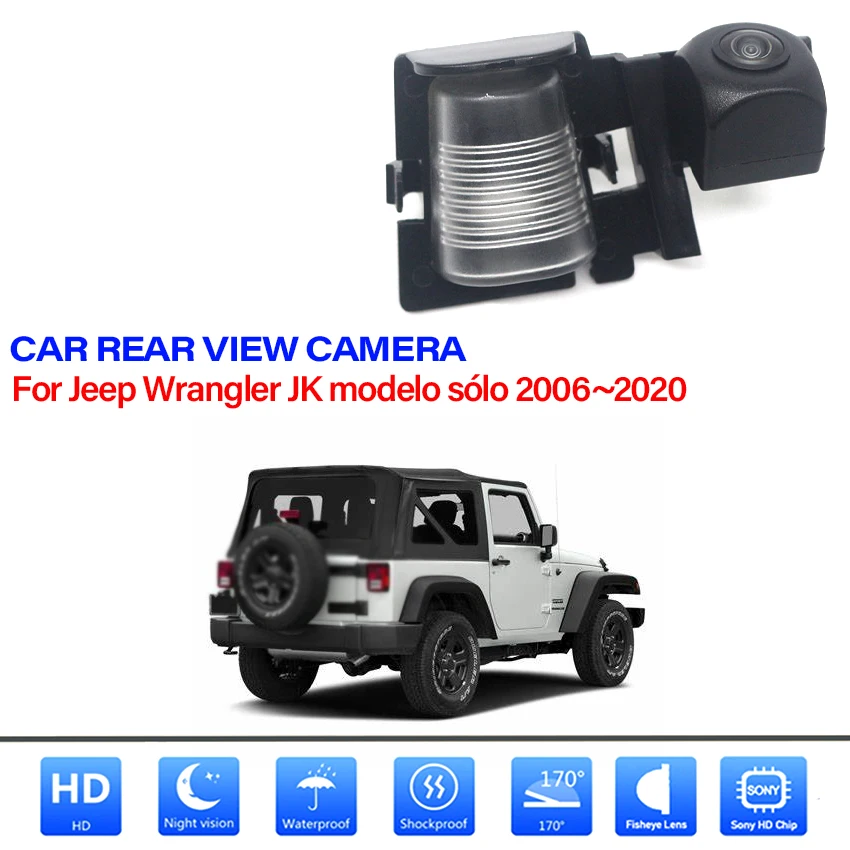 

Car Reversing Camera For Jeep Wrangler JK JL 2006~2017 2018 2019 2020 HD Night Vision 1080P FishEye Vehicle Rear View Camera