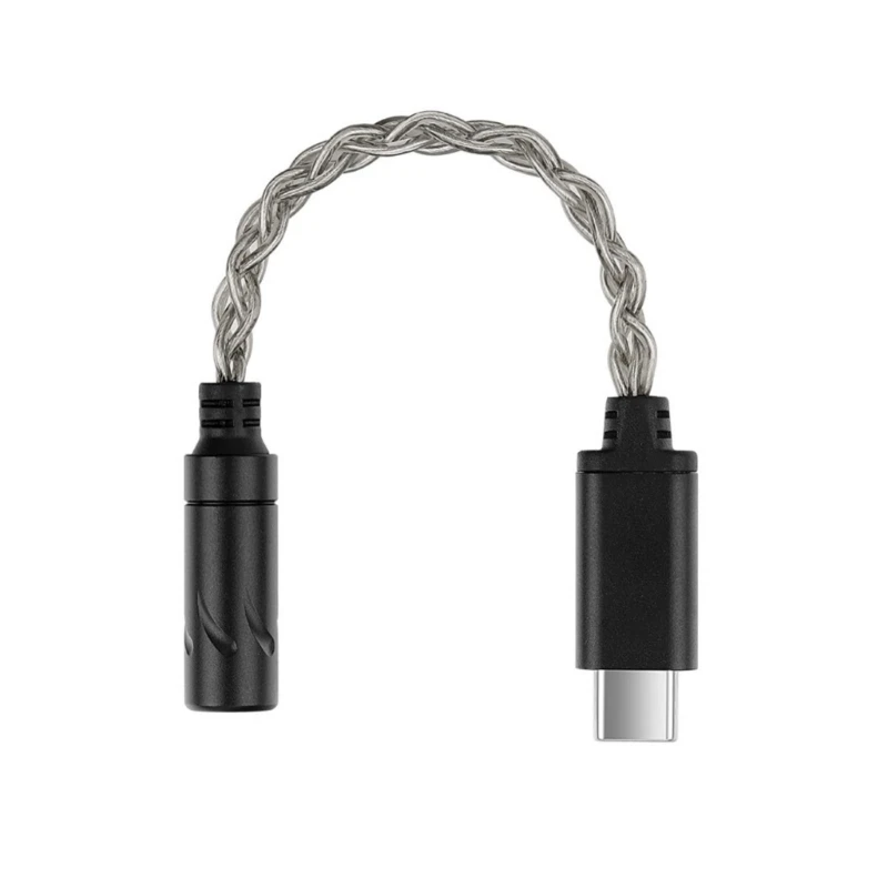 اكتب C إلى 3.5 مم محول سماعة سماعات محول النحاس الذي يقدم المقابس والراحة في التشغيل ولا يوجد تأخير ناقل الحركة 12 سم D2RC