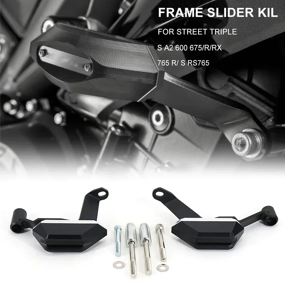 For Triple RS 765 765 R/S/RS 675 Rx S A2 660 New Side Frame Slider Kit Engine Guard Falling Protector Cover