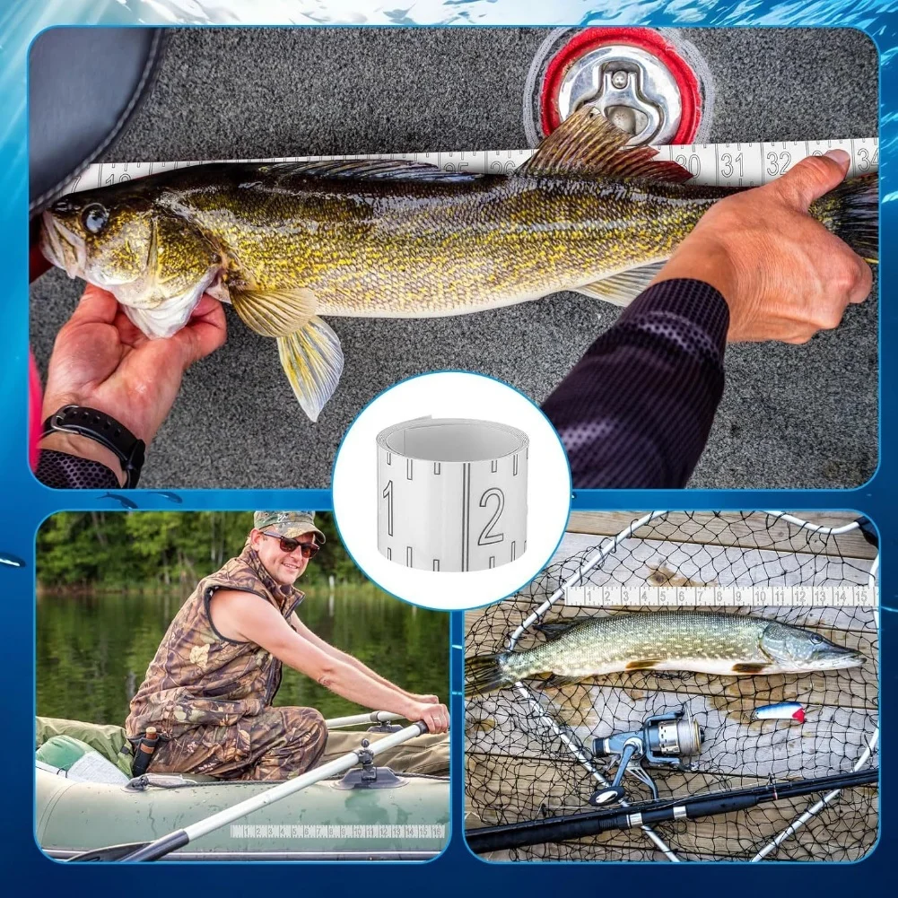 

Идеально подходит для рыбалки, измерительная лента, линейка для ловли карпа, измерение на месте, точные измерения, линейка из двух упаковок