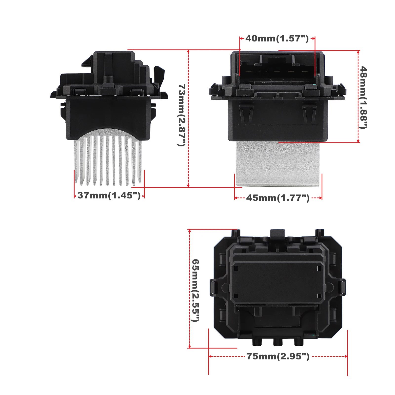 Heater Blower Fan Motor Resistor for Citroen Peugeot Renault 6441.AA Valeo No.509961 7701209850 6441.AF