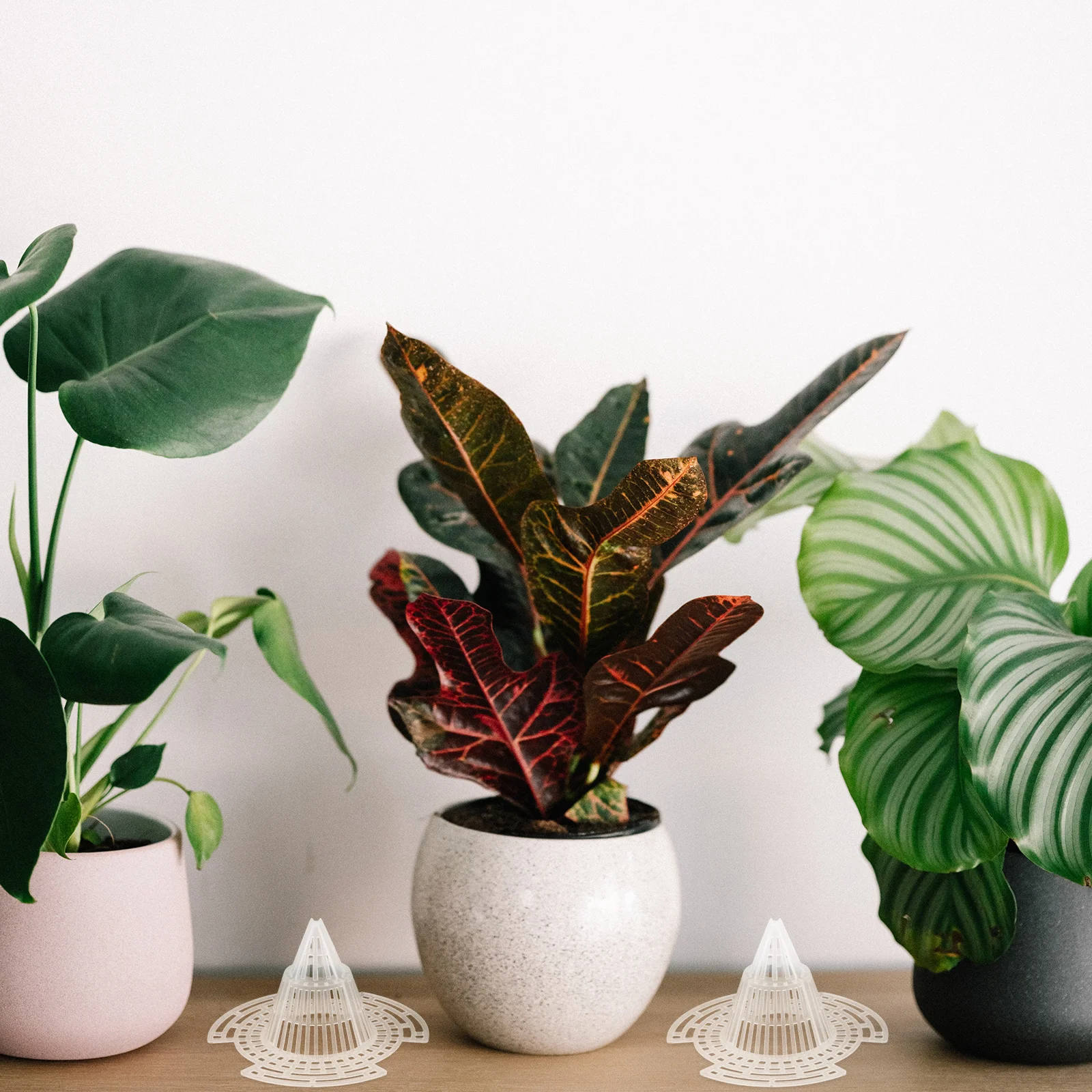 

20Pcs Flower Pot Drainage Net Plastic Mesh Pads Breathable Root Ventilation for Bonsai Orchid Gardening Pot Inserts Soil Leakage