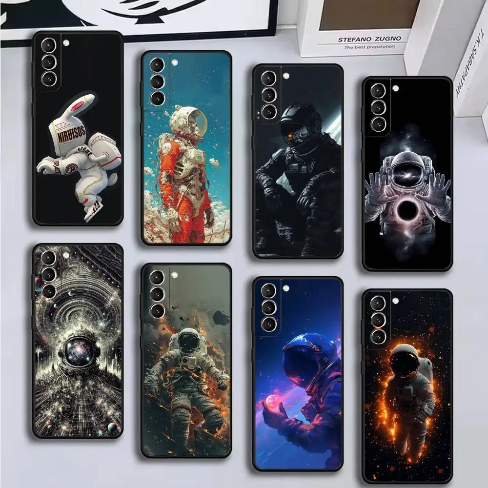 

s-spacerobot Phone Case For Samsung GalaxyA13,21s,22,31,32,52,53,71,72,73,Soft Black Cover