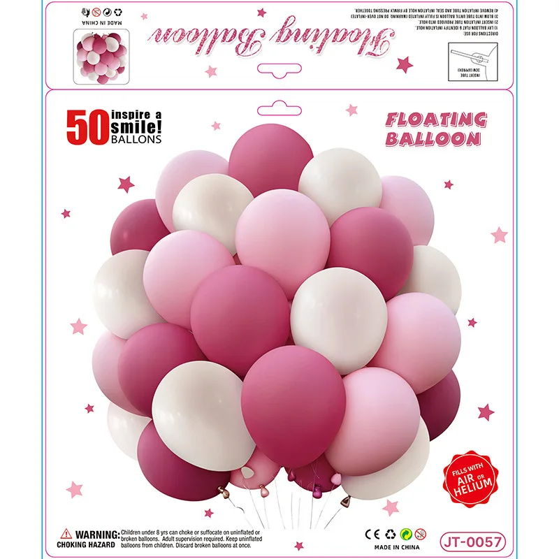 

50PCS Balloon Set Matte Finish Birthday Decoration Scene Party Setup Decorative Items Store Event Decoration Colored Balloons