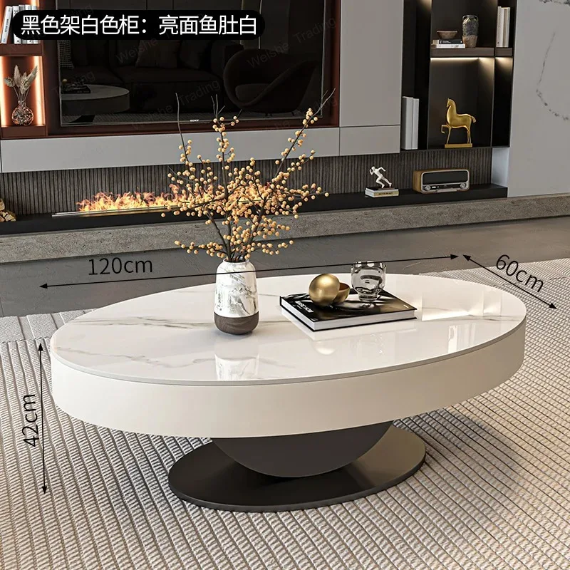 Space Saving Standing Coffee Table Nordic Decoration Living Room Designer Side Table Center Suite Furniture