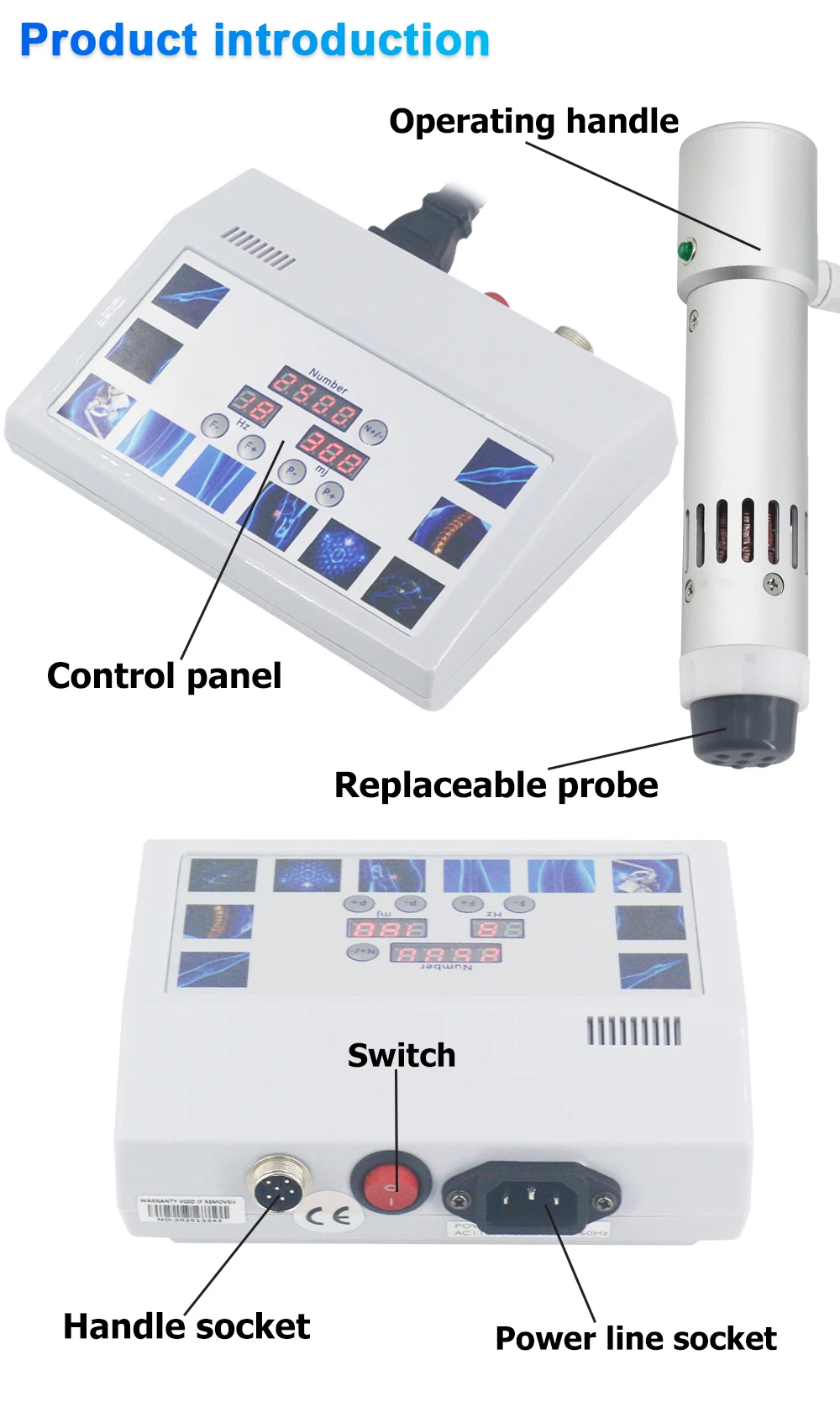 300MJ Shockwave Therapy Machine For ED Treatment Joint Pain Reduce Body Relax Massage New Professional Shock Wave Equipment