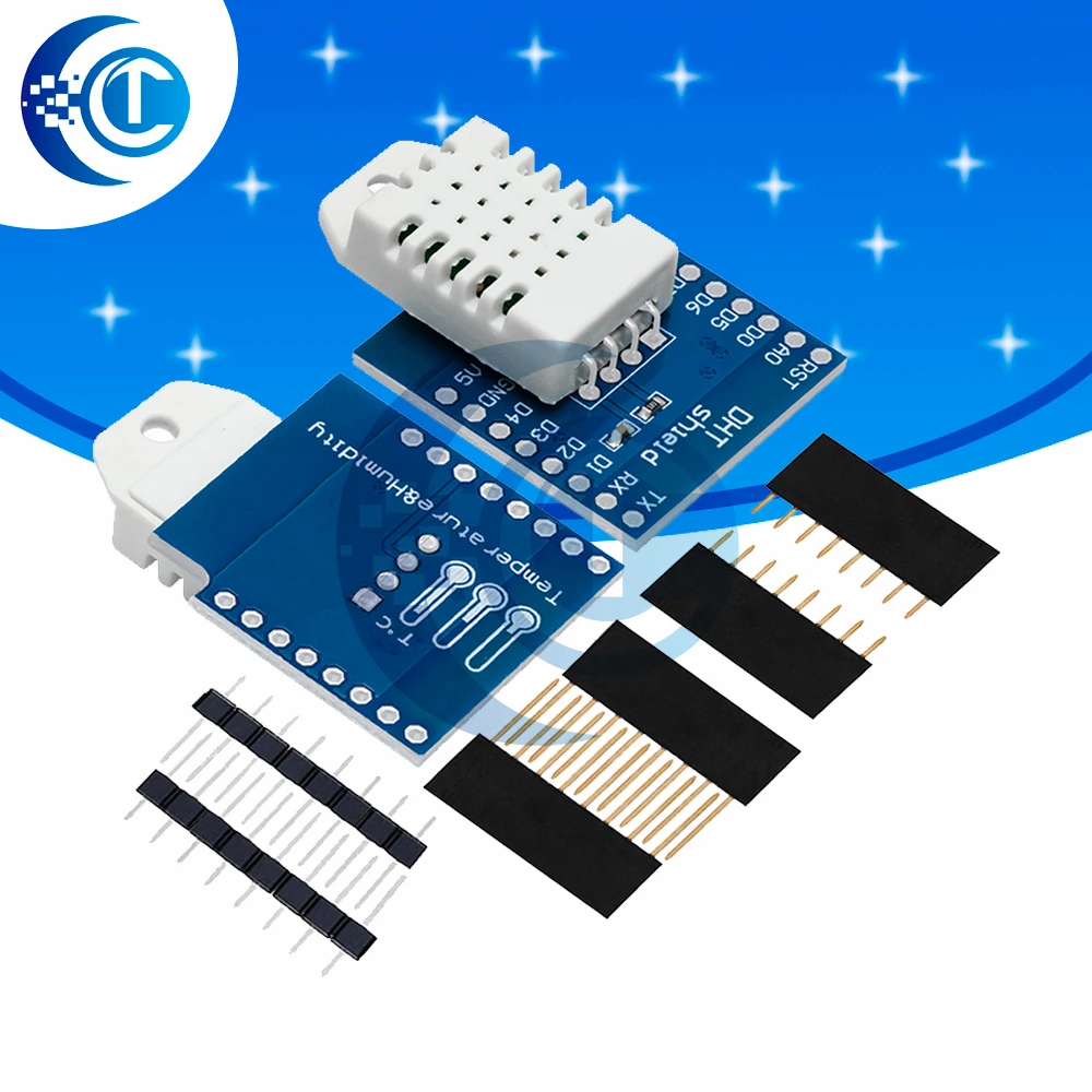 DHT22 Pro Shield for D1 mini DHT22 Single-bus digital temperature and humidity sensor module sensor