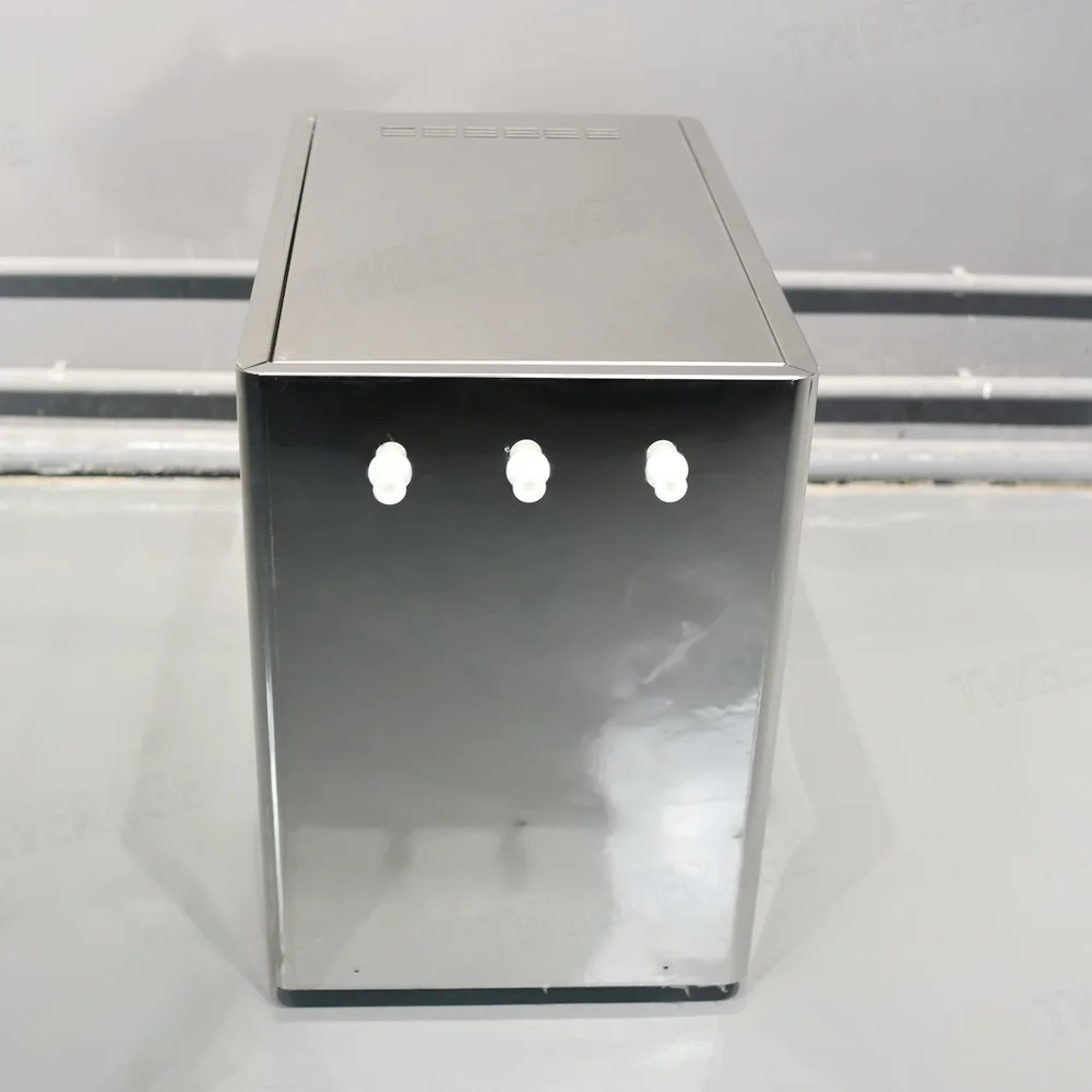 Commercial Under Counter Sparkling Water Machine with Taps and Drip Tray to Dispense Bubble Water