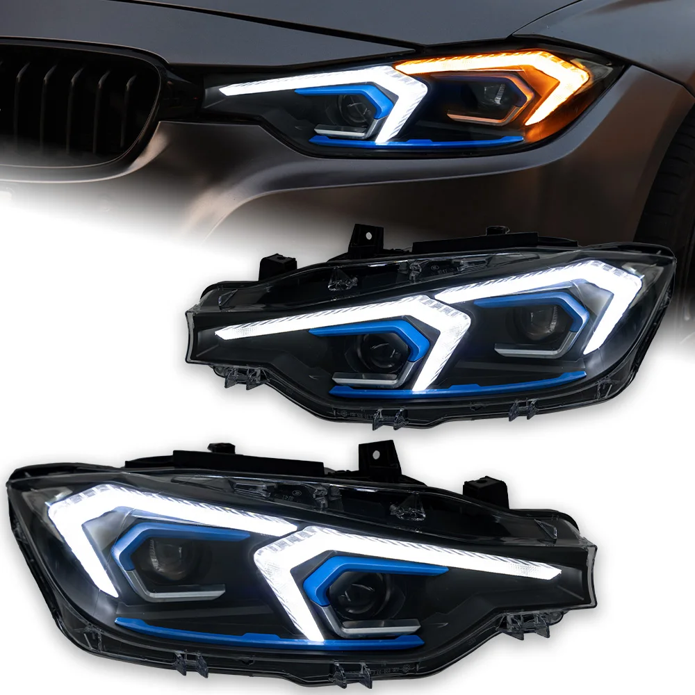 AKD Car Styling Head Lamp For BMW F30 LED Headlight Projector Lens F31 318i 320i 323i 325i 330i 335i DRL Signal Automotive Parts