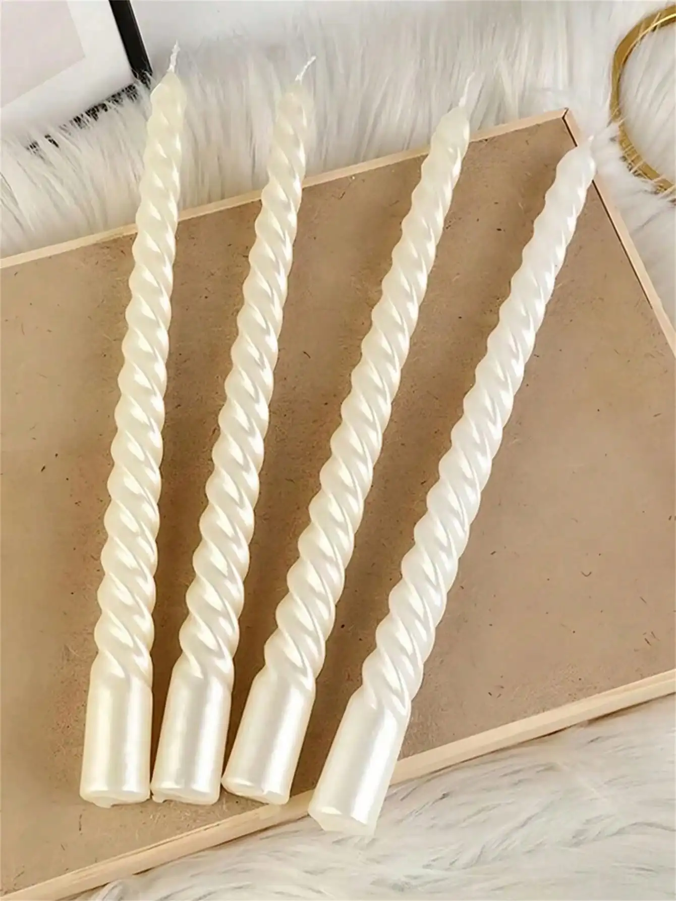 10-Zoll-Schwarzkerzen-Set mit 4 Stück, echte tropffreie Stabkerzen, 8 Stunden brennzeit, sauber brennende Kerzenstiele, elegante Dinner-Kerzen, Hochzeitskerzen