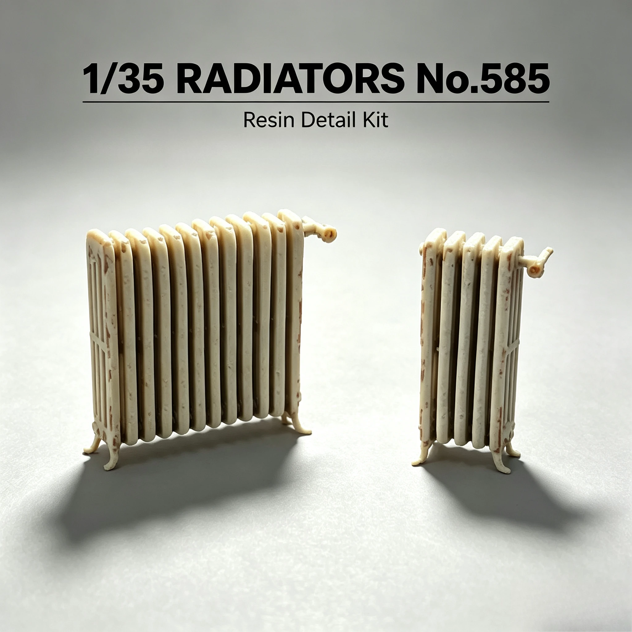 1/35 Die-casting Resin Model Assembly Kit, Resin Radiator, Radiator, Scene Production Props DIY Model, Unassembled