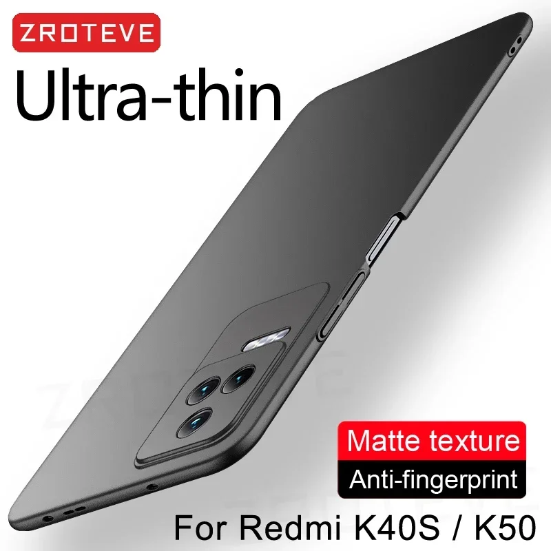 For Redmi K50 Gaming Case ZROTEVE Ultra Thin Hard PC Matte Cover For Xiaomi Redmi K40 K50 Game Xiomi K40 Gaming Global Cases