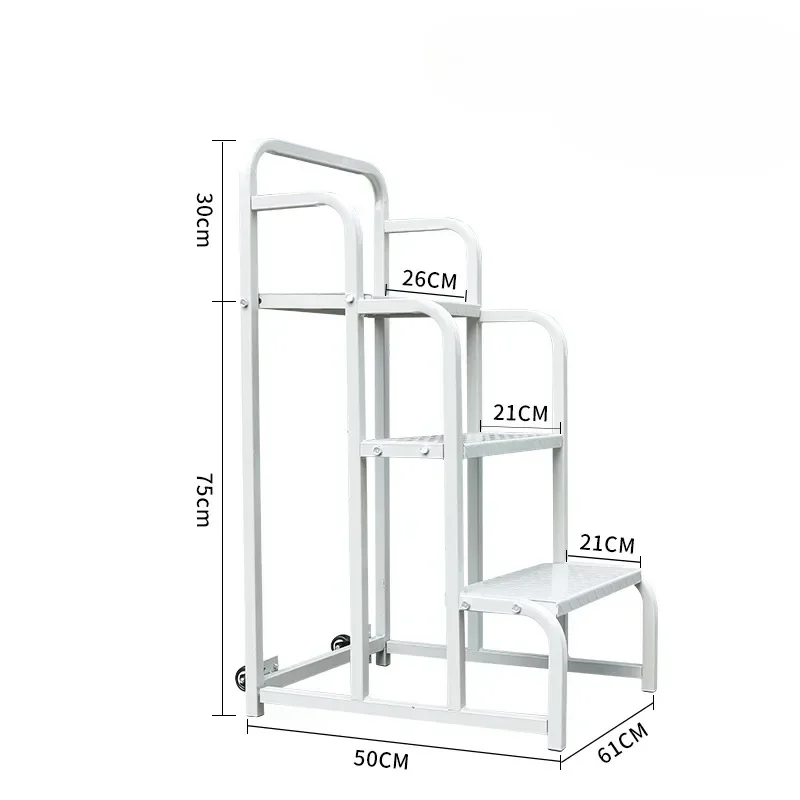 Mobile wheeled climbing platform ladder shopping mall warehouse shelf ladder