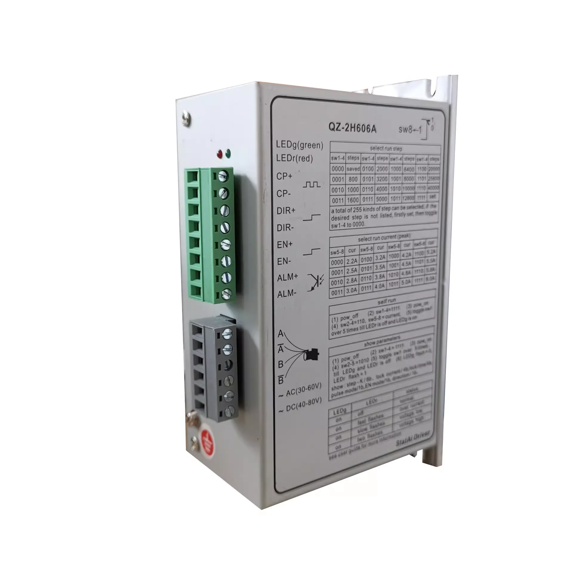 

CNC Plasma Two-phase driver QZ-2H606A with 86 motors instead of MS-2H090M, MZ-2H506A for 86BYG250A/B/C/D And Plasma Controller