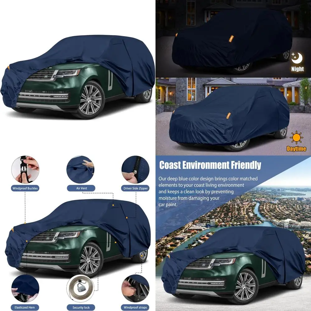 

Heavy Duty Waterproof Car Cover for 2014-2026 Range Rover LWB, 10-Layer All-Weather Protection with Longevity and Durability