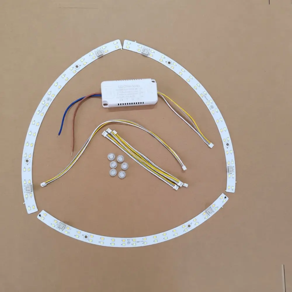 Curved LED Module For Ceiling Fan Lamp Upgrade Optical Lens Strip Dimmable High Lumen Replacement Lighting Assembly