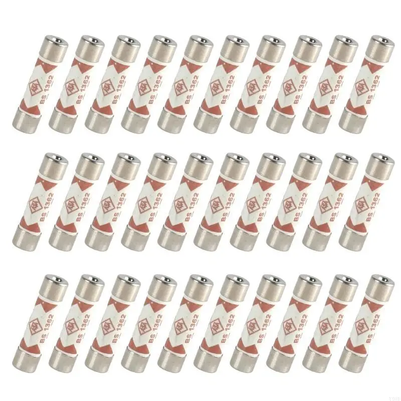 

30pcs 13AMP Стабильные предохранители Домохозяйственные схемы для защиты заглушек для Великобритании и предохранительного