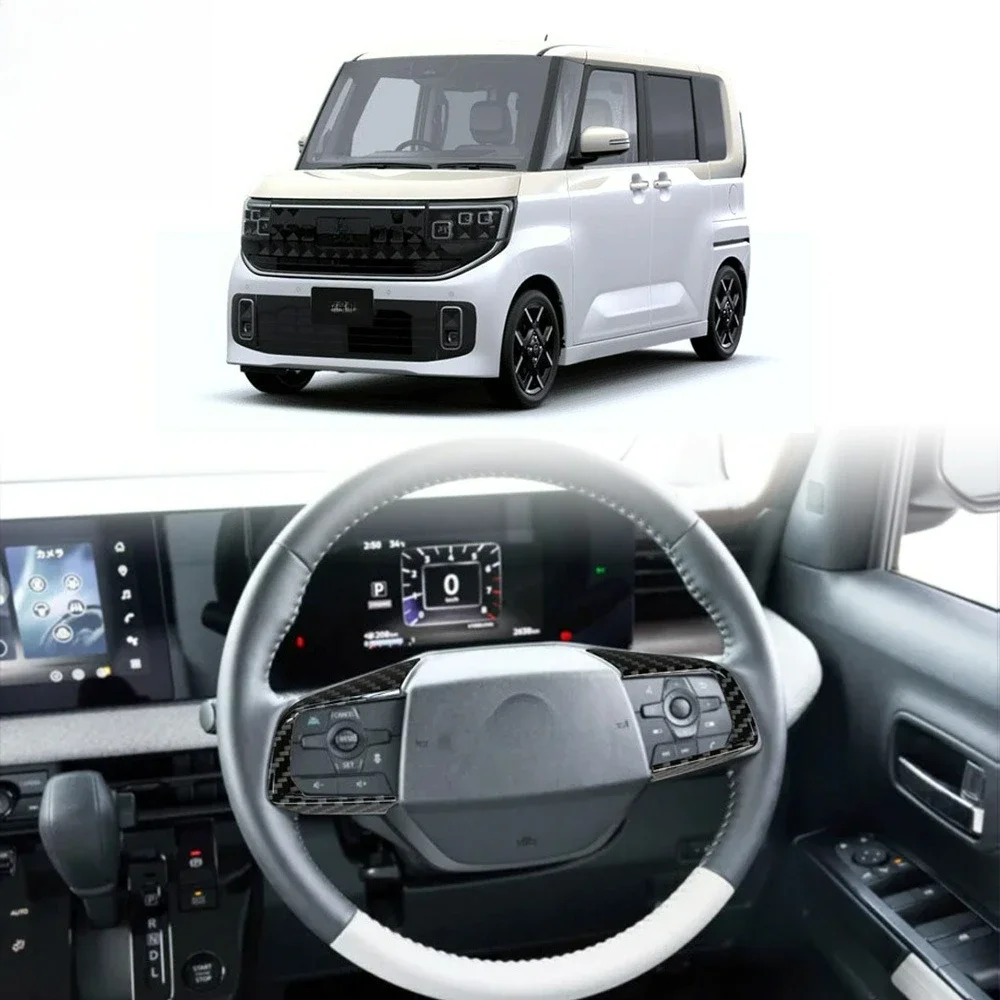 2pcs ABS Car Interior Steering Wheel Trim Cover Stickers For Nissan ROOX 2025 2026 Countryman Car Accessories