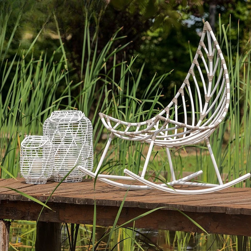 Outdoor sofa Outdoor rattan chair Coffee table Simple leisure Pool Villa Scenic public furniture
