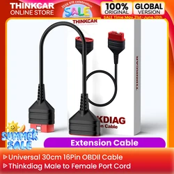 THINKCAR THINKDIAG Universal 16 Pin All Car OBD2 Extension Cable 60cm Length Car Diagnostic Extended Connector For BT200/PRO