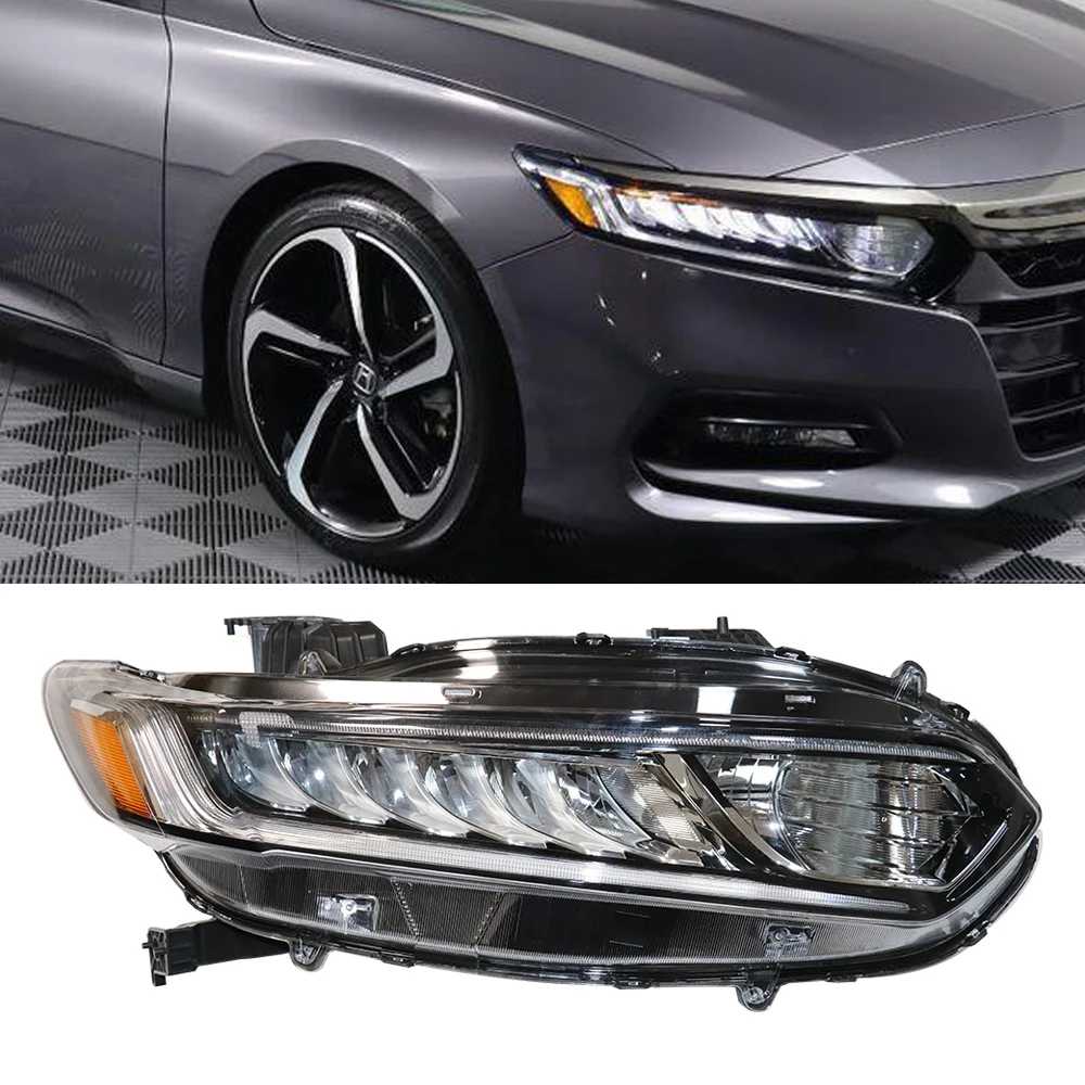 

[Left Side OR Right Side] For 2018 2019 2020 2021 Honda Accord Lh Led Headlight Lamp